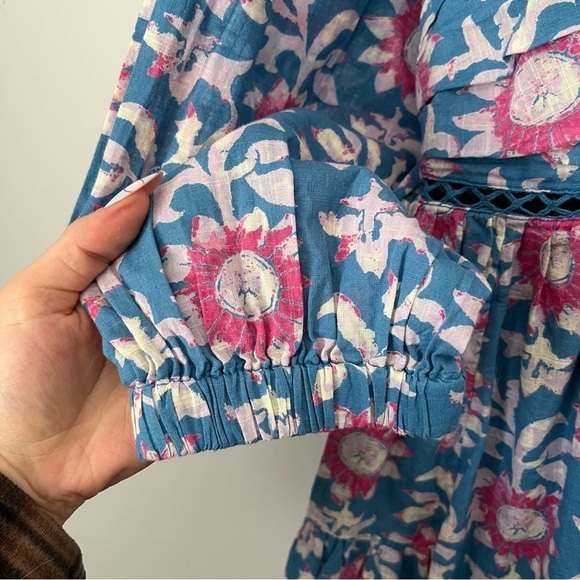 Free People Sacha River Combo Floral Print Mini Dress Size Small - Picture 6 of 15